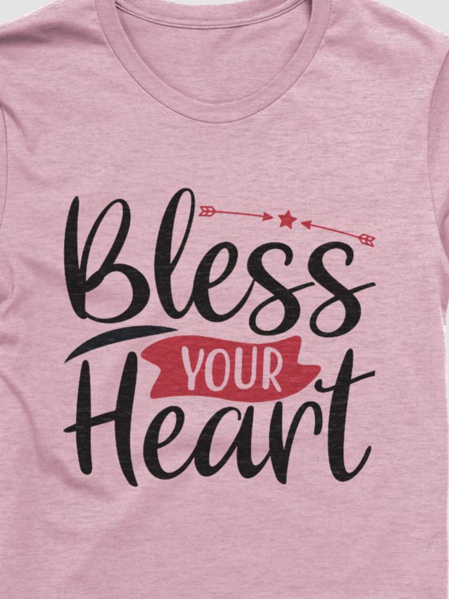 Bless Your Heart T-Shirt (Black Text) product image (3)