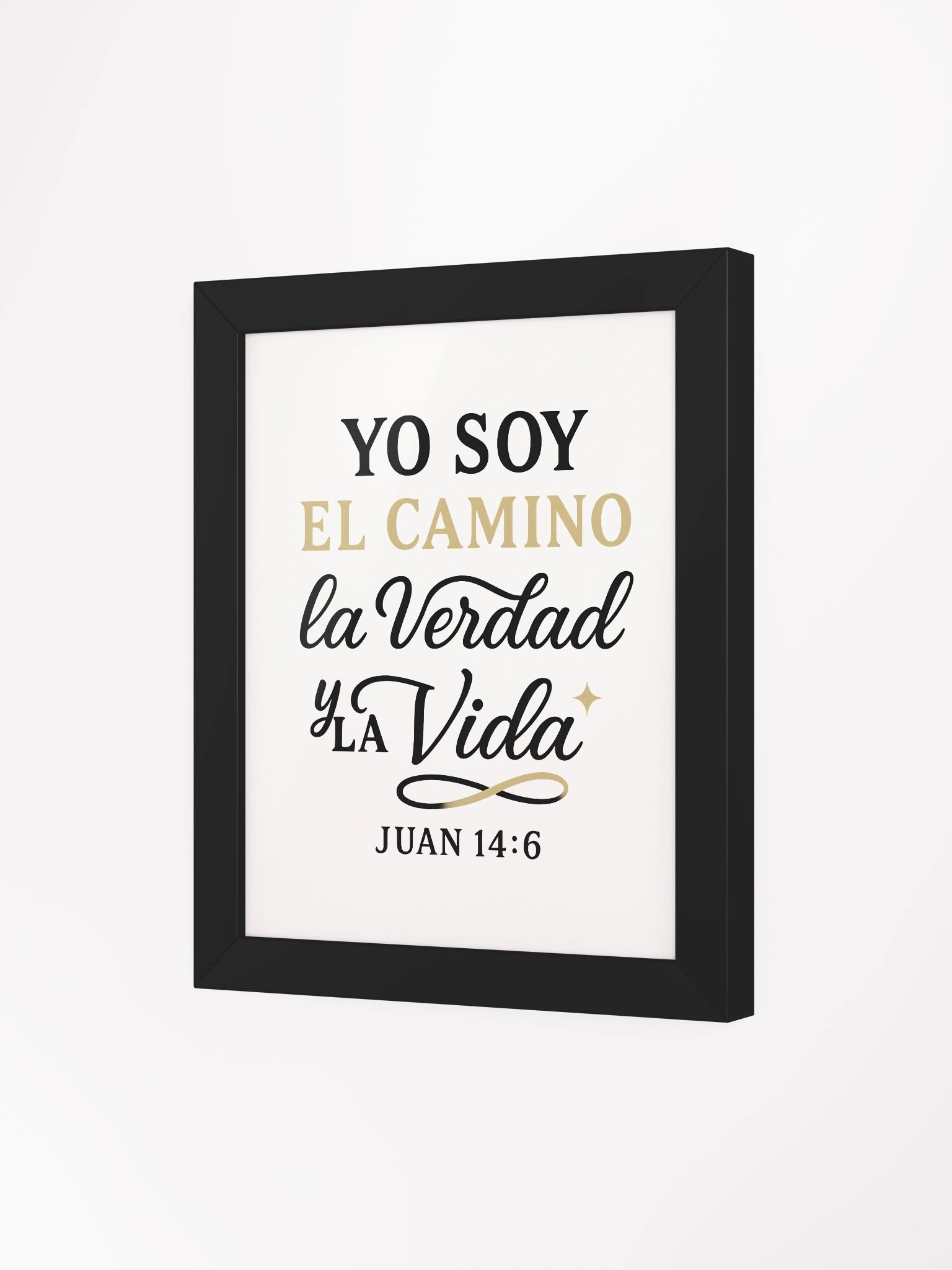 Framed Christian Poster – “Yo Soy el Camino, la Verdad y la Vida” – Spanish John 14:6 product image (3)