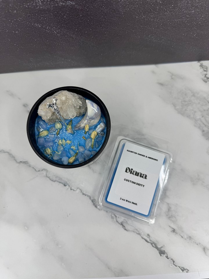 Diana Crystal Deity Candle product image (2)