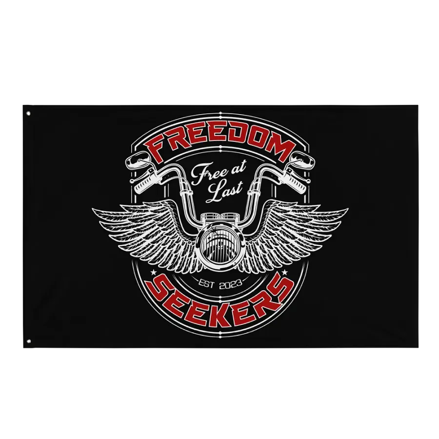 Freedom Seekers Flag Black product image (1)