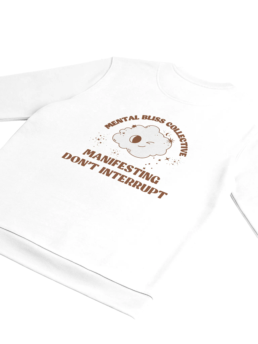 Manifesting, Don’t Interrupt Unisex Eco Sweatshirt – Focus on Your Goals product image (5)