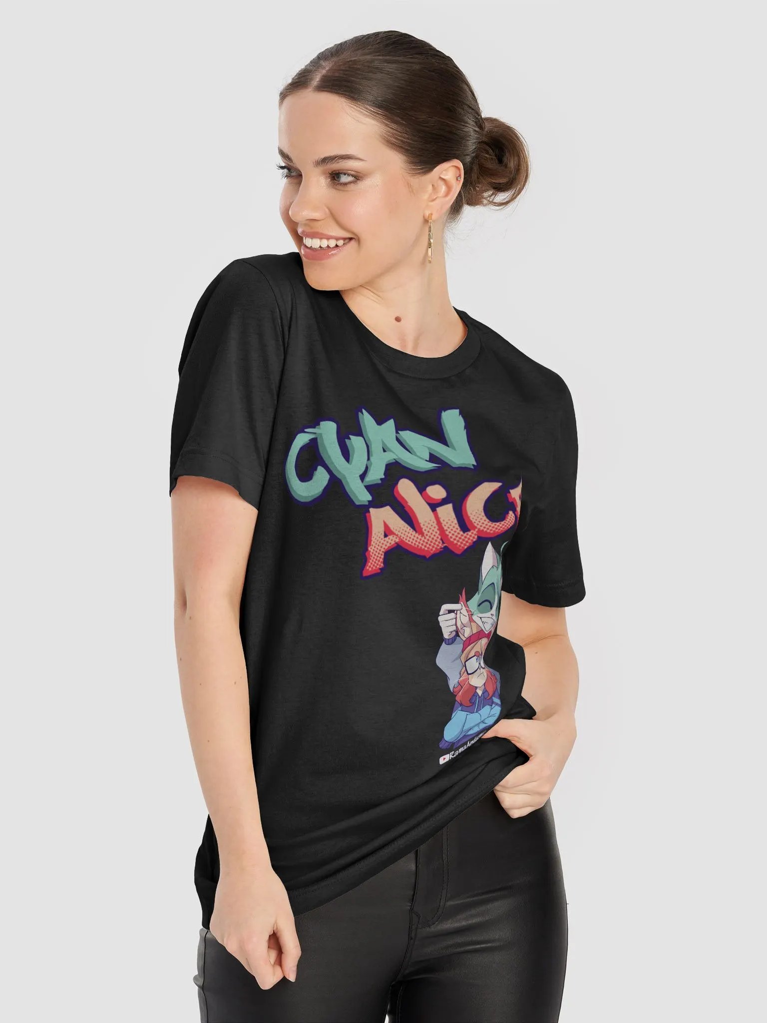 Cyan Teasing Alice's Ears Supersoft T-Shirt product image (8)