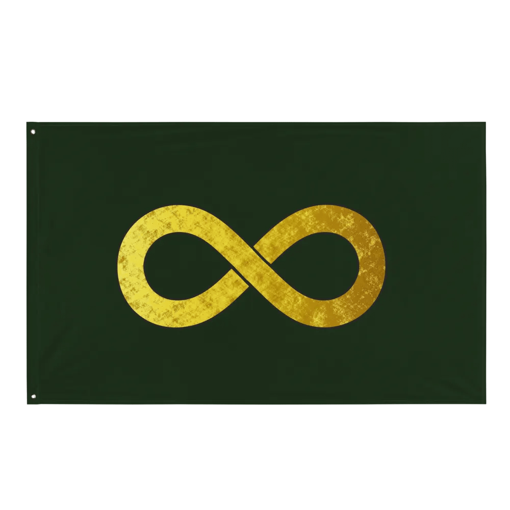 Golden Infinity Flag (Green) product image (1)