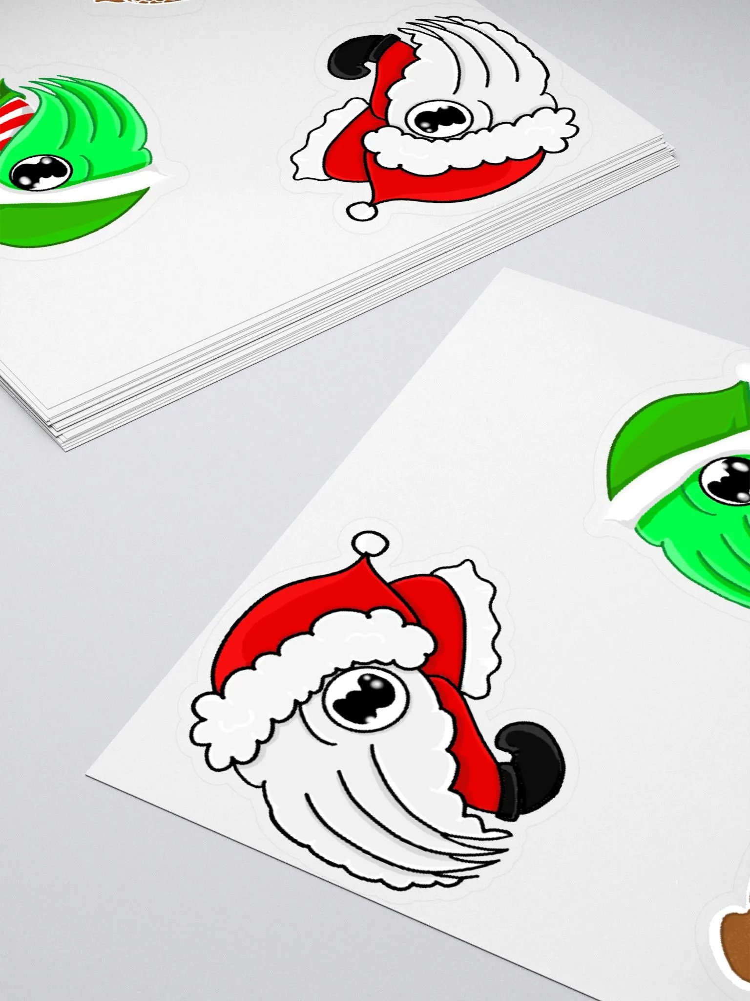 Santa Elf and Cookie Cuttlefish Sticker Mini Sheet product image (4)