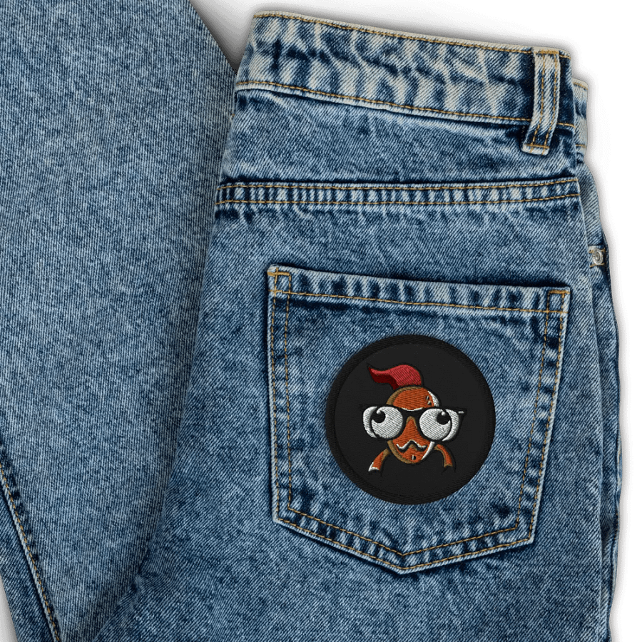 FEESH Logo Circle Patch [black border] product image (4)