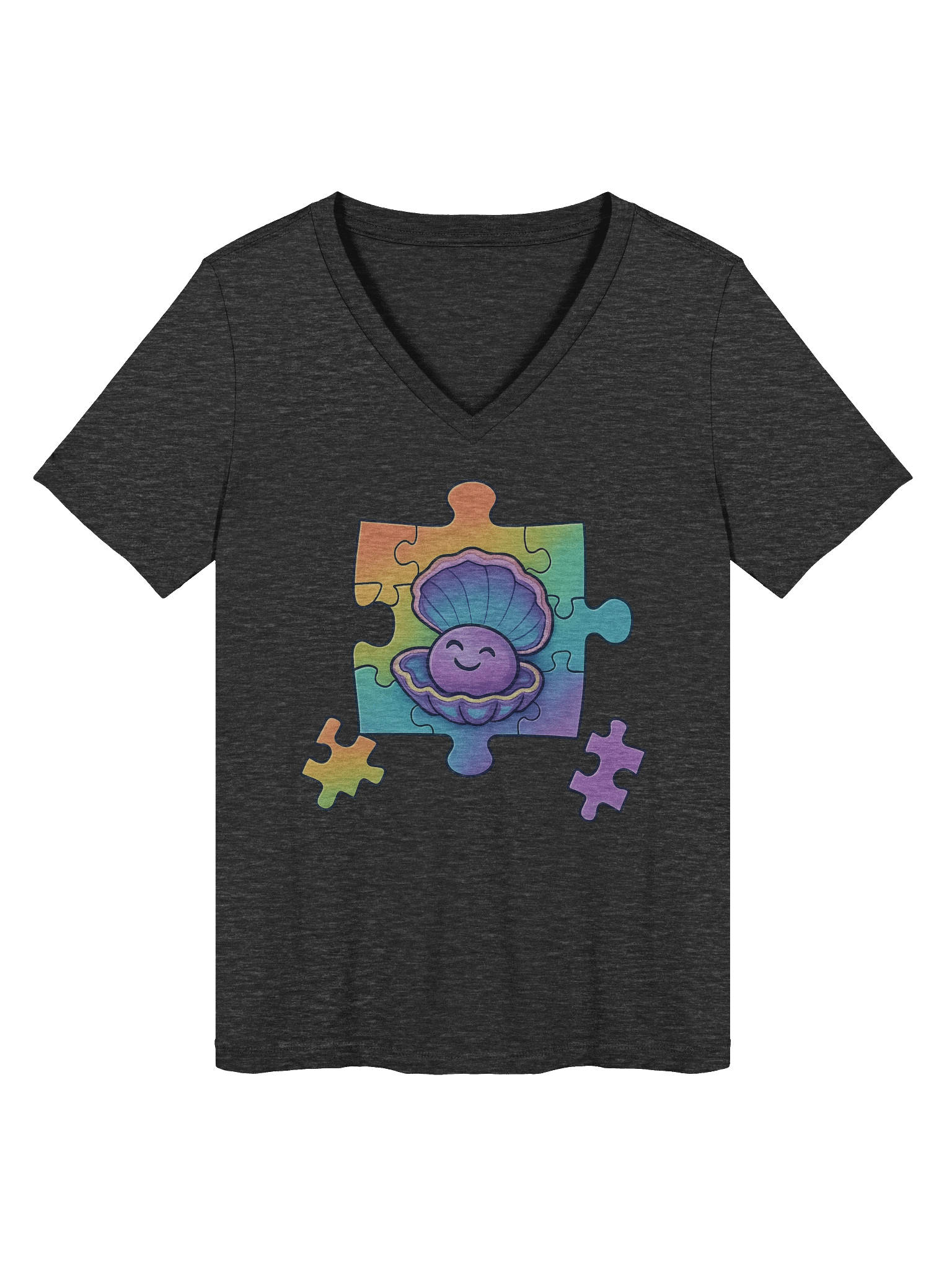 Vibrant Puzzle Piece TISM TRIBE V-Neck product image (1)