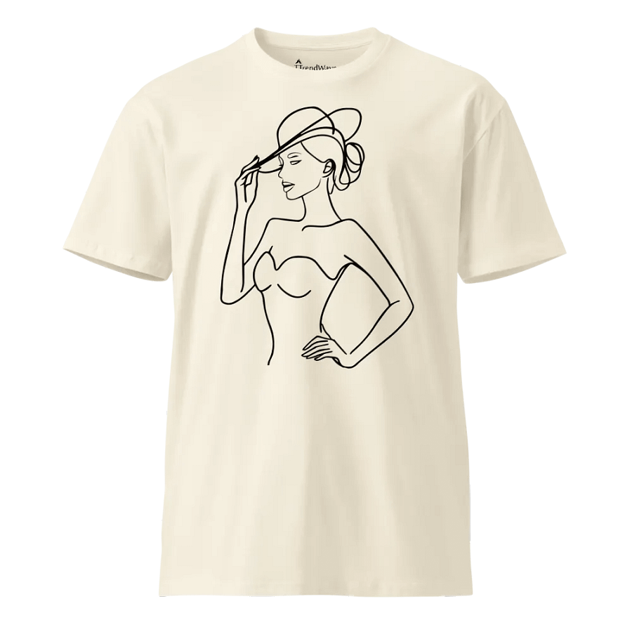 Elegance in Line AS Colour Unisex Premium T-Shirt white version product image (1)