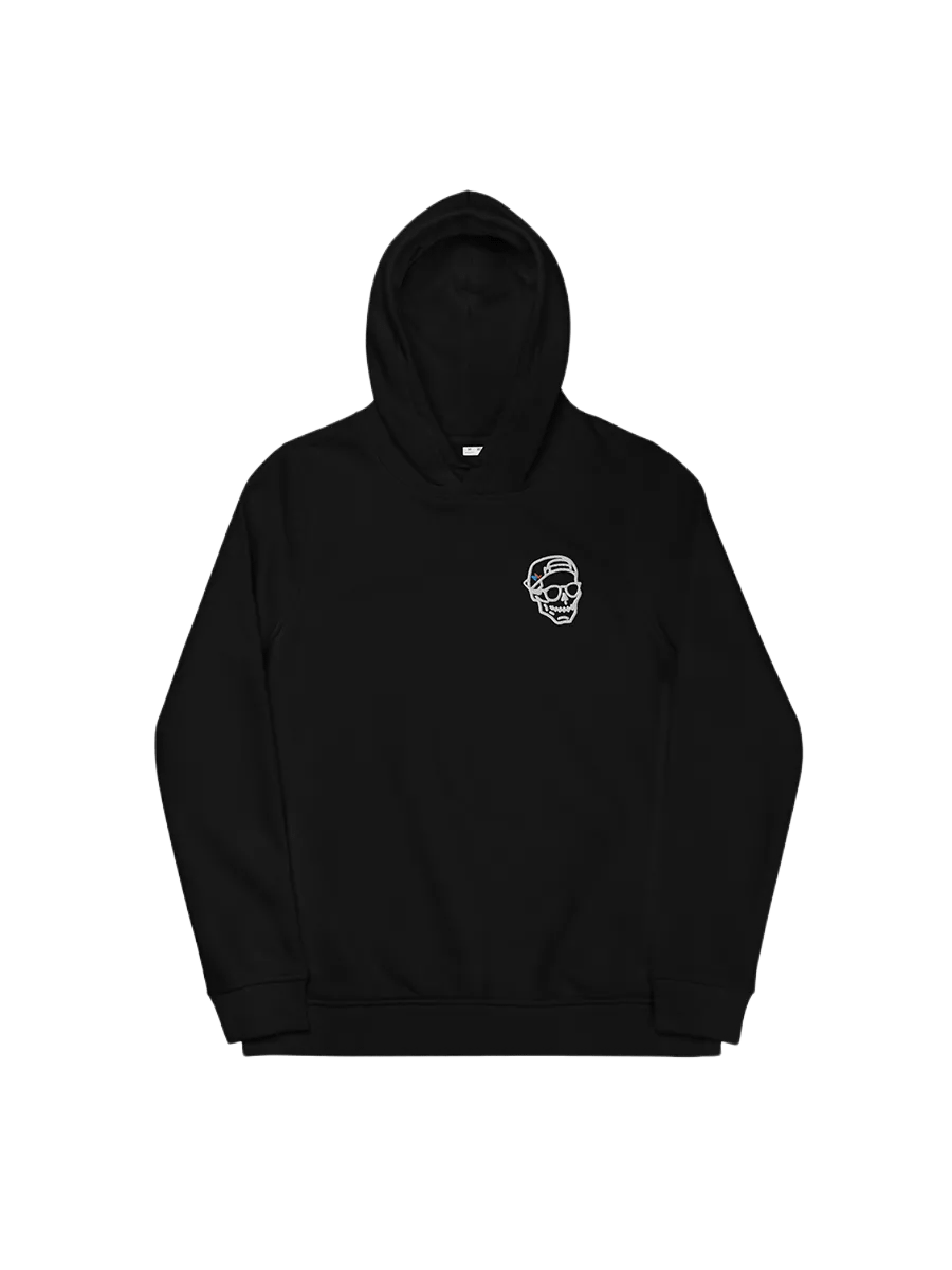 Embroidered Skull - Fitted Eco Hoodie product image (1)