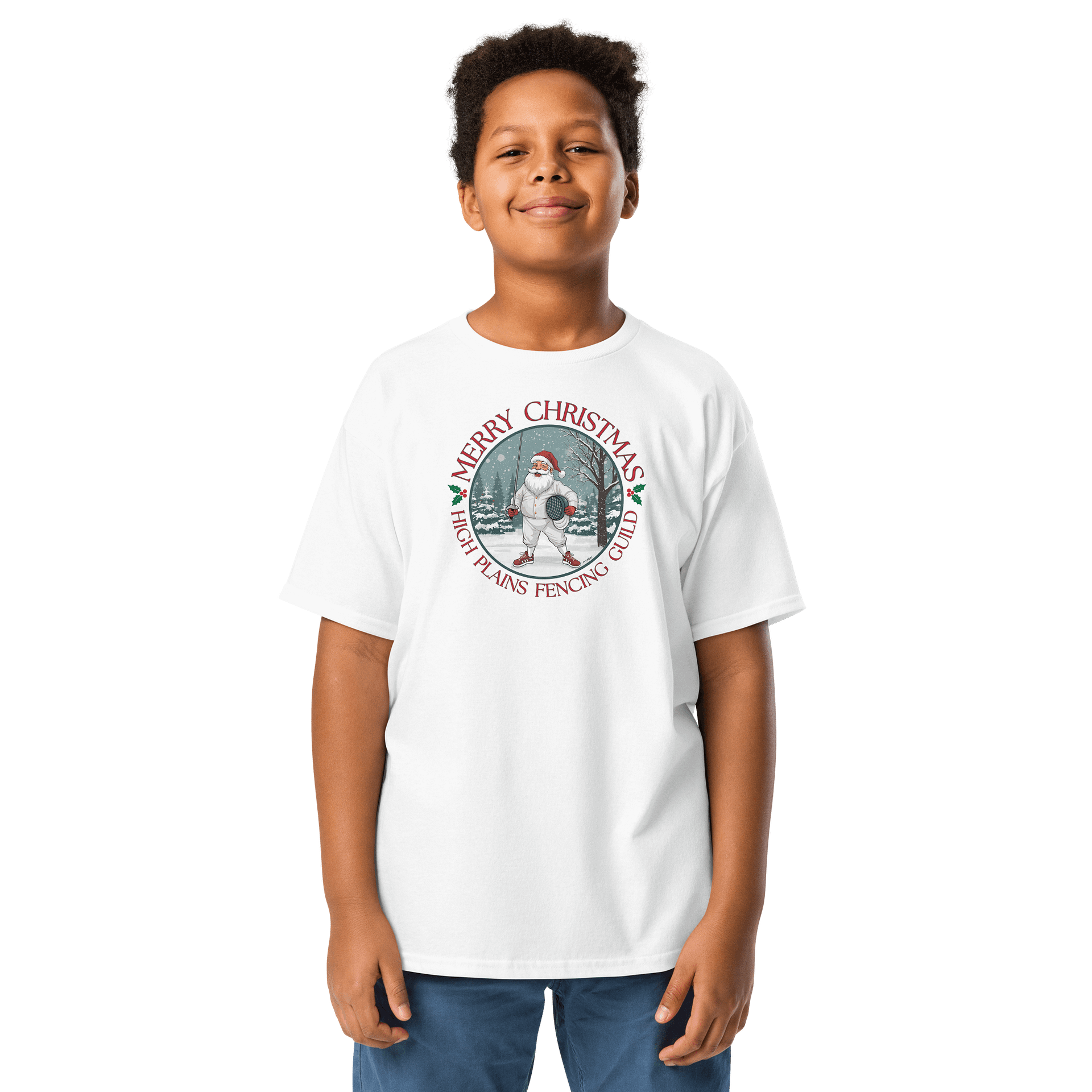 Santa Fencer Youth Tee product image (32)