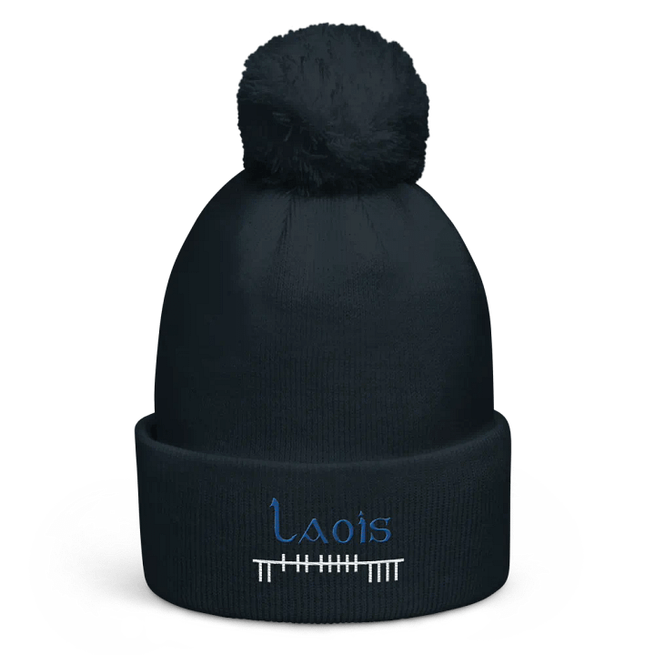 Laois Orthodox style Ogham embroidered Pom-Pom Beanie product image (4)