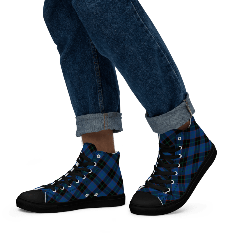 Hume Tartan Men's High Top Shoes product image (5)