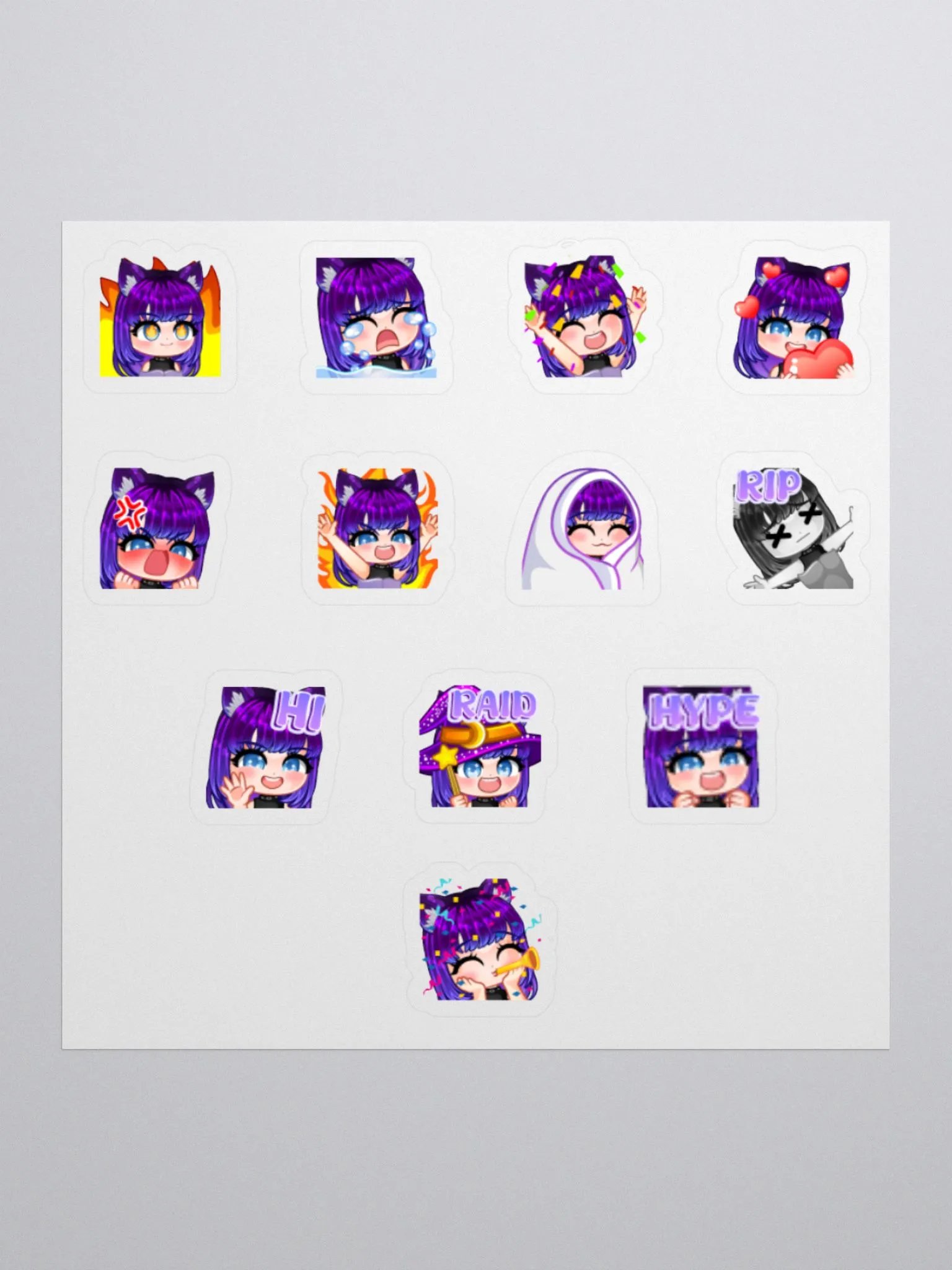 Rebel Chibi Emote Stickers product image (1)