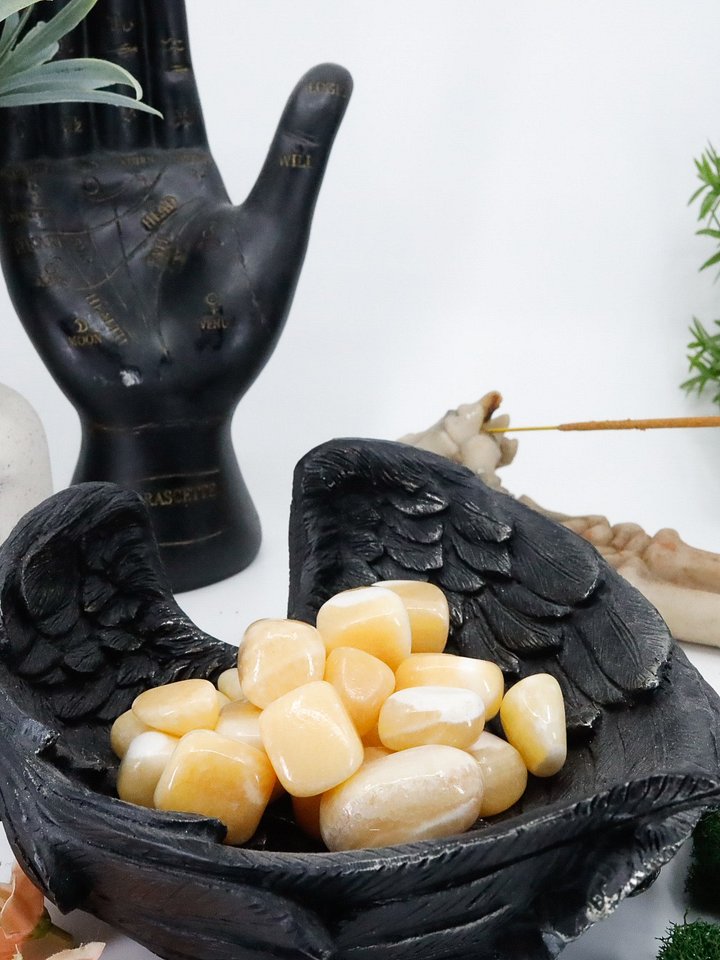 Tumbled Mango Calcite Crystal product image (1)