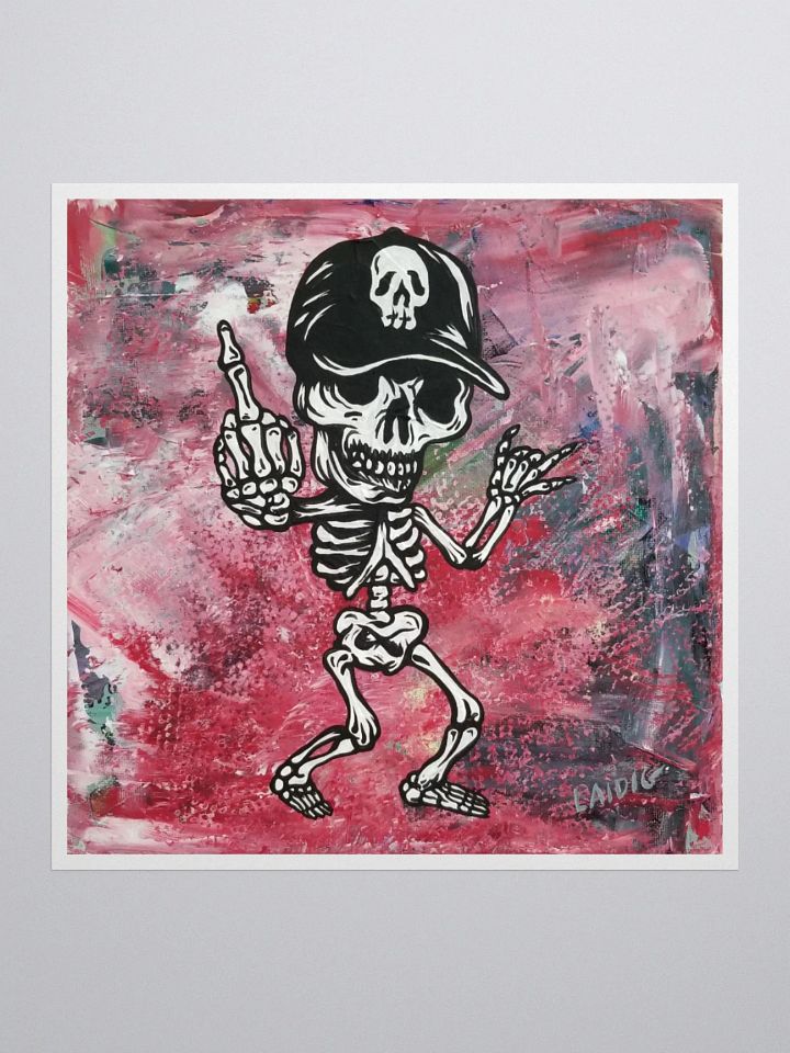 Mr. Bone Daddy Finger vinyl sticker product image (4)