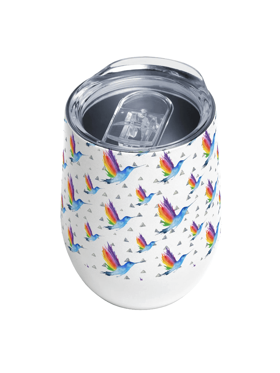 hummingbird Wine Tumbler gift for hummingbird enthusiast moms dads sons daughters friends colleagues product image (4)