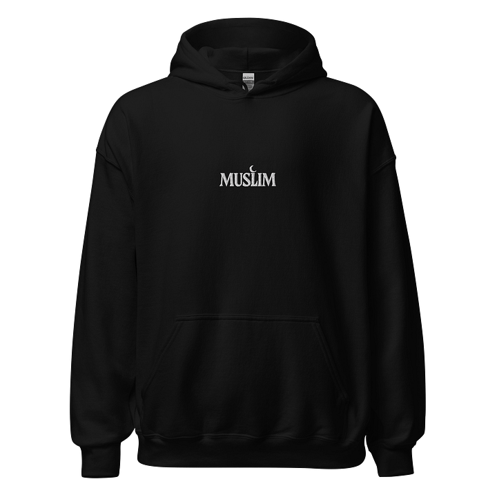 MUSLIM Signature BLACK Hoodie - UNISEX Embroidery product image (2)