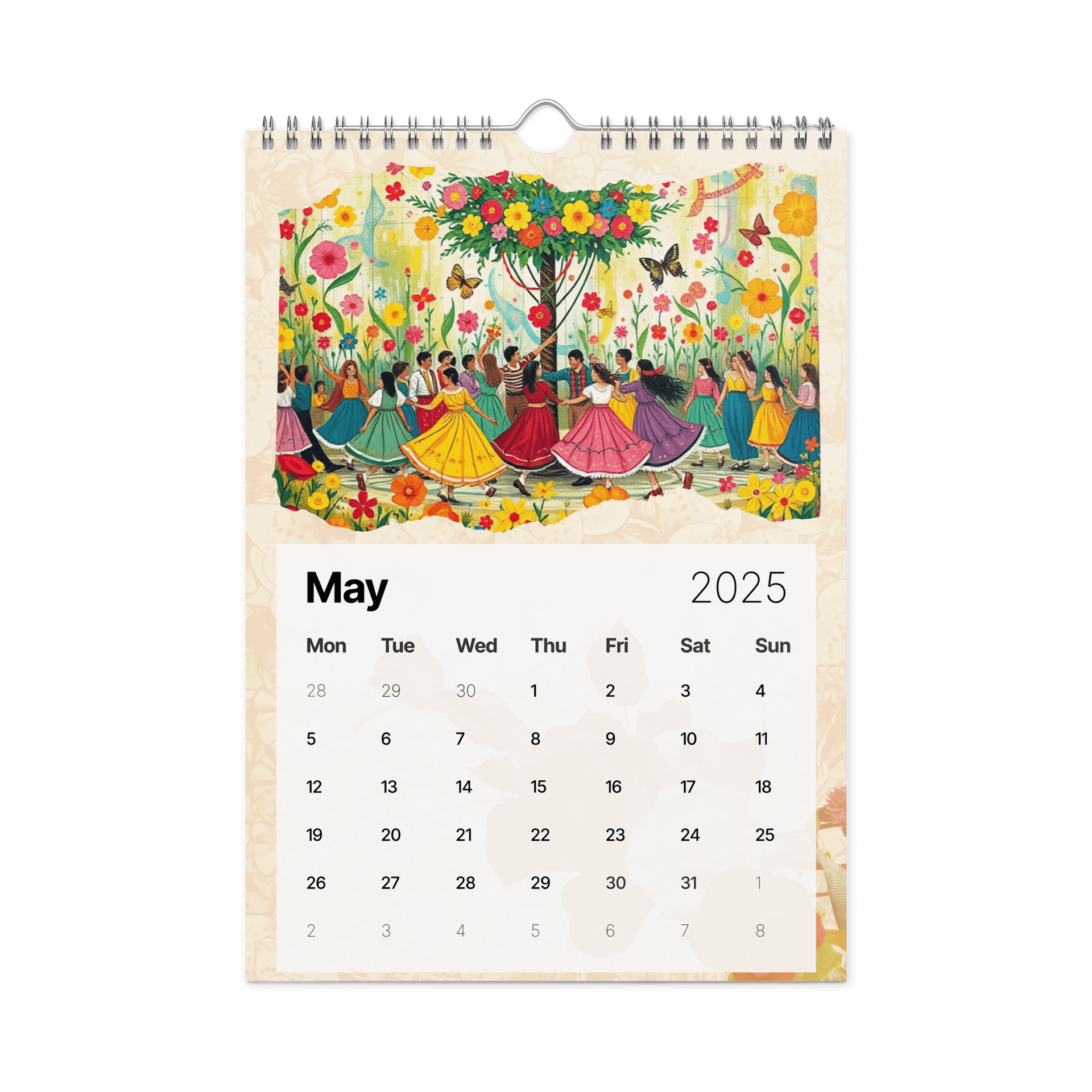 FOLK ART WALL CALENDAR 2026 product image (10)