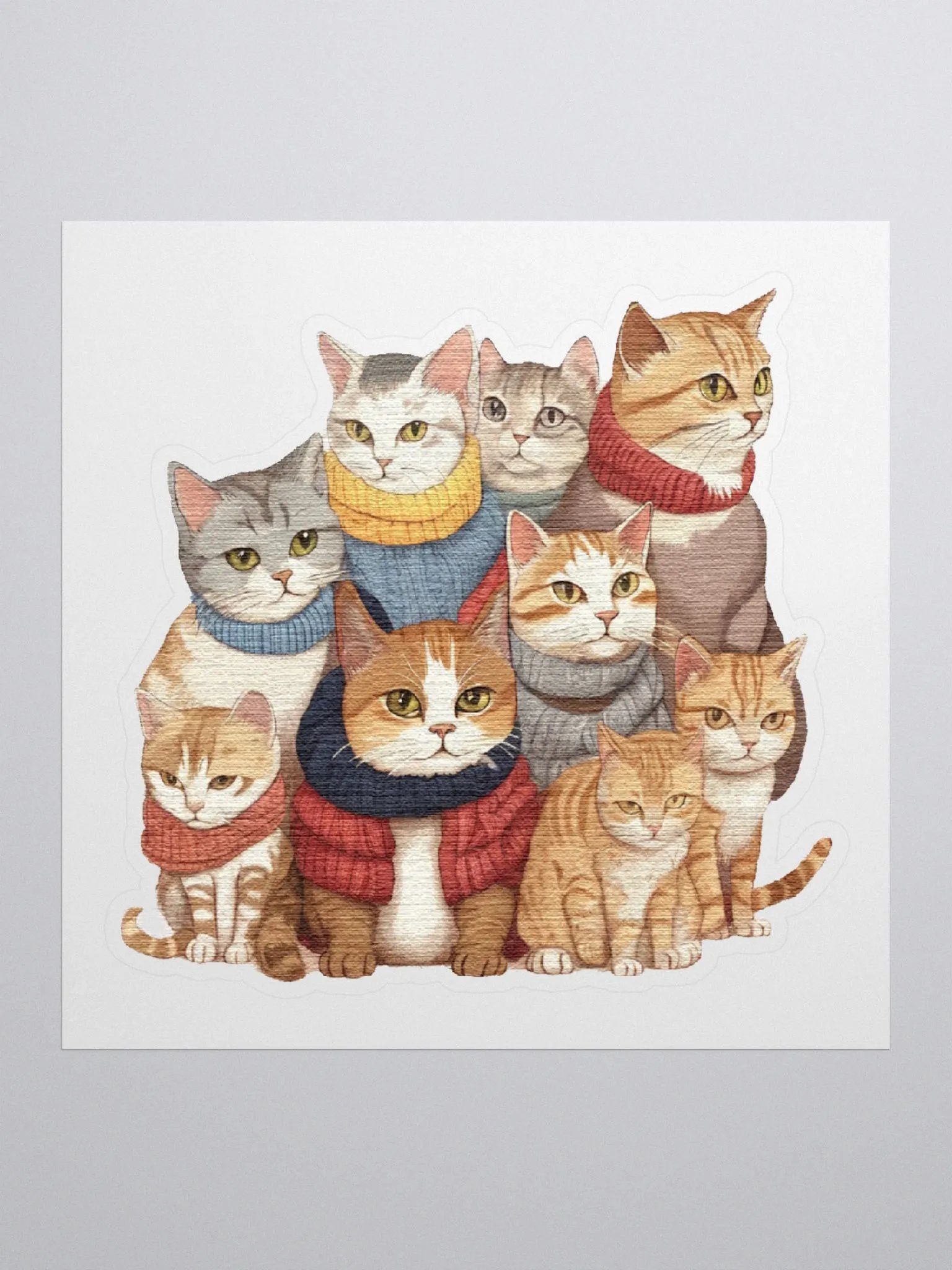 Adorable Funny Cats Stickers product image (1)