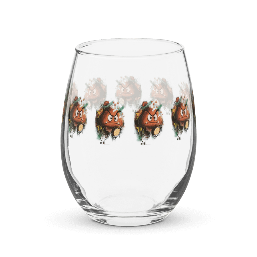 Goomba by StephyJ Stemless Wine Glass product image (8)