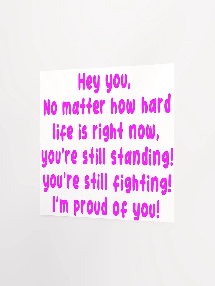 hey you poster - pink product image (11)