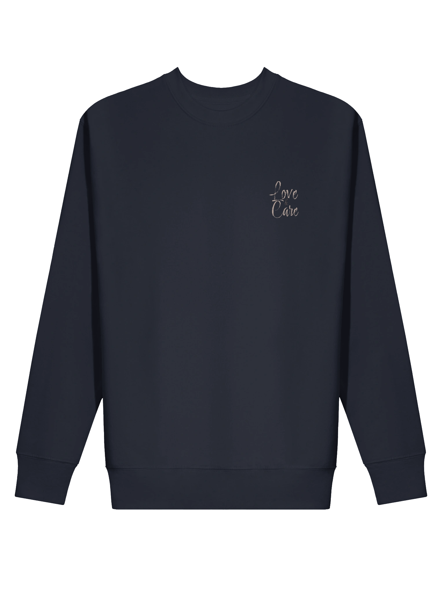 “Love Loudly, Care Deeply” Premium Navy Sweatshirt – Unisex Fit product image (2)
