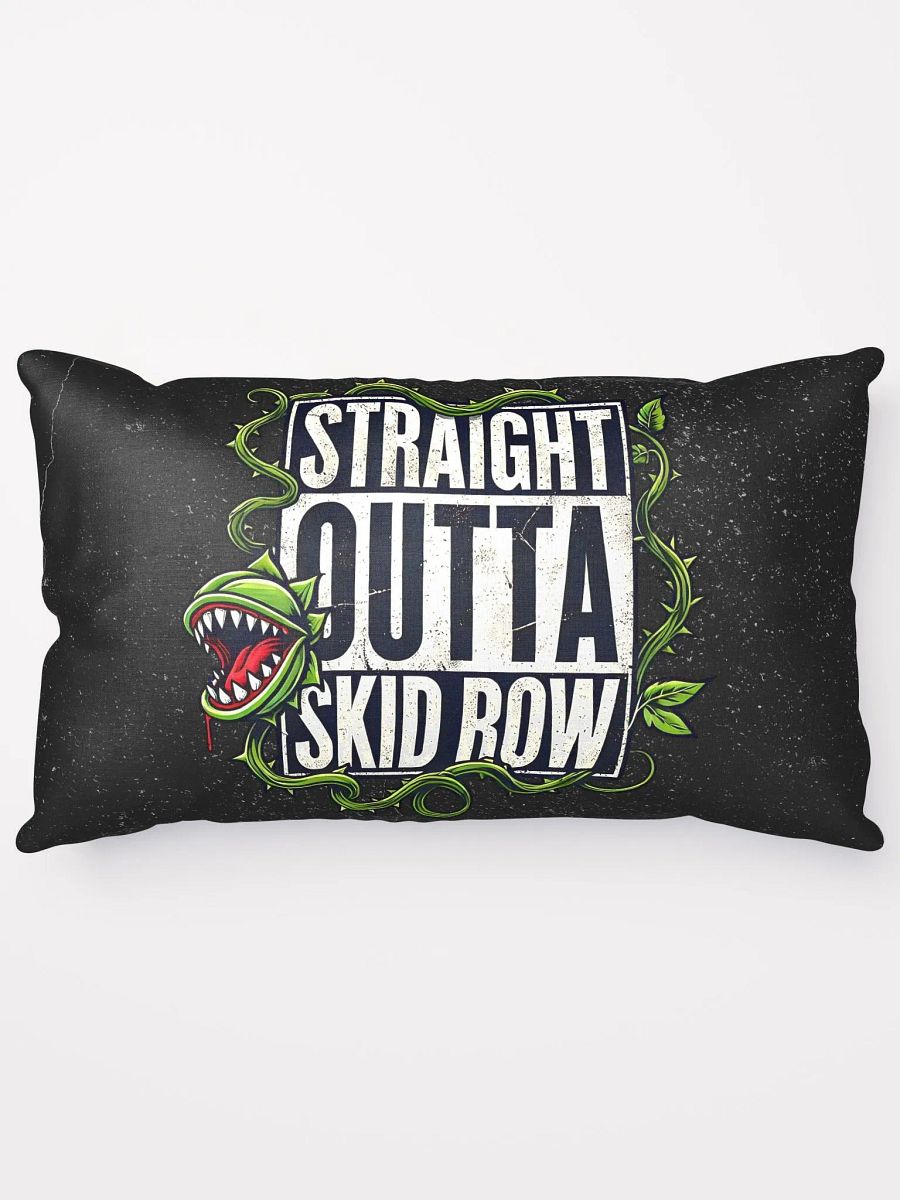 Straight Outta Skid Row Little Shop of Horrors Pillow – All-Over Print Broadway Decor product image (5)