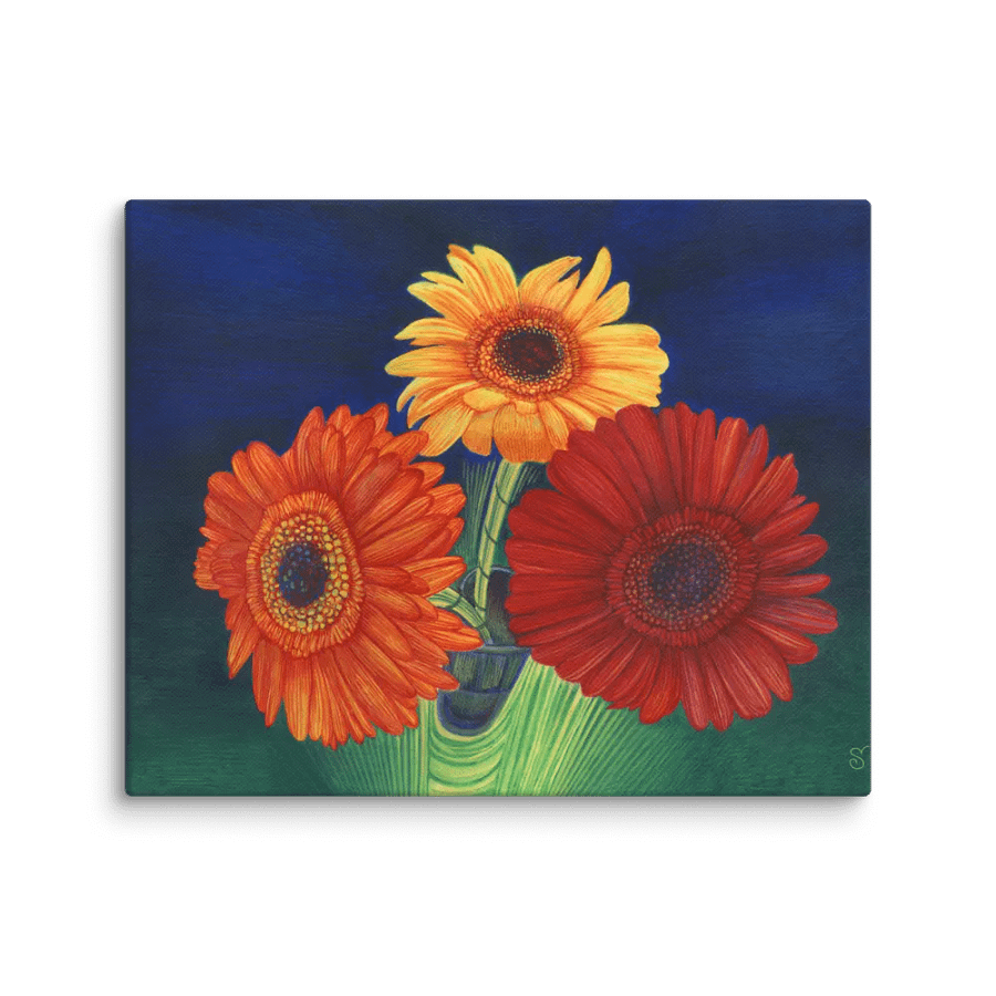 Blank Canvas: Unleash Your Creativity - 3 Bright Gerberas product image (1)