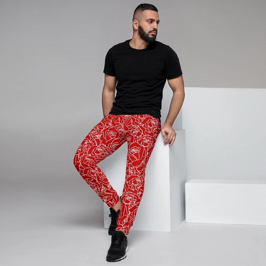 Loads of Roses · red-white joggers product image (11)