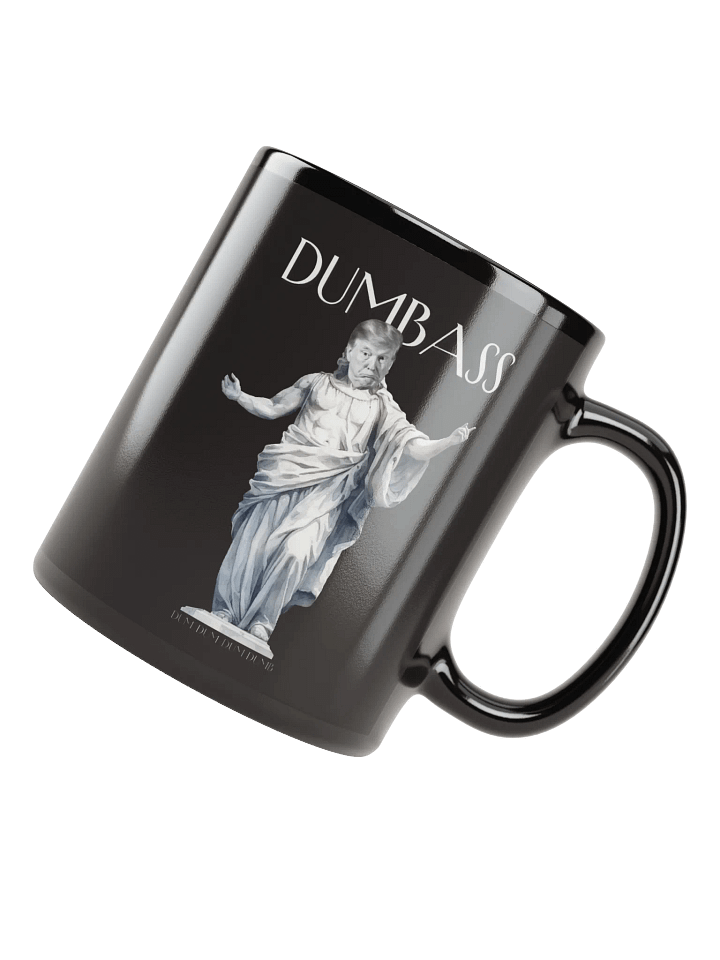 DUMBASS Donald Statue - Black Glossy Mug product image (1)
