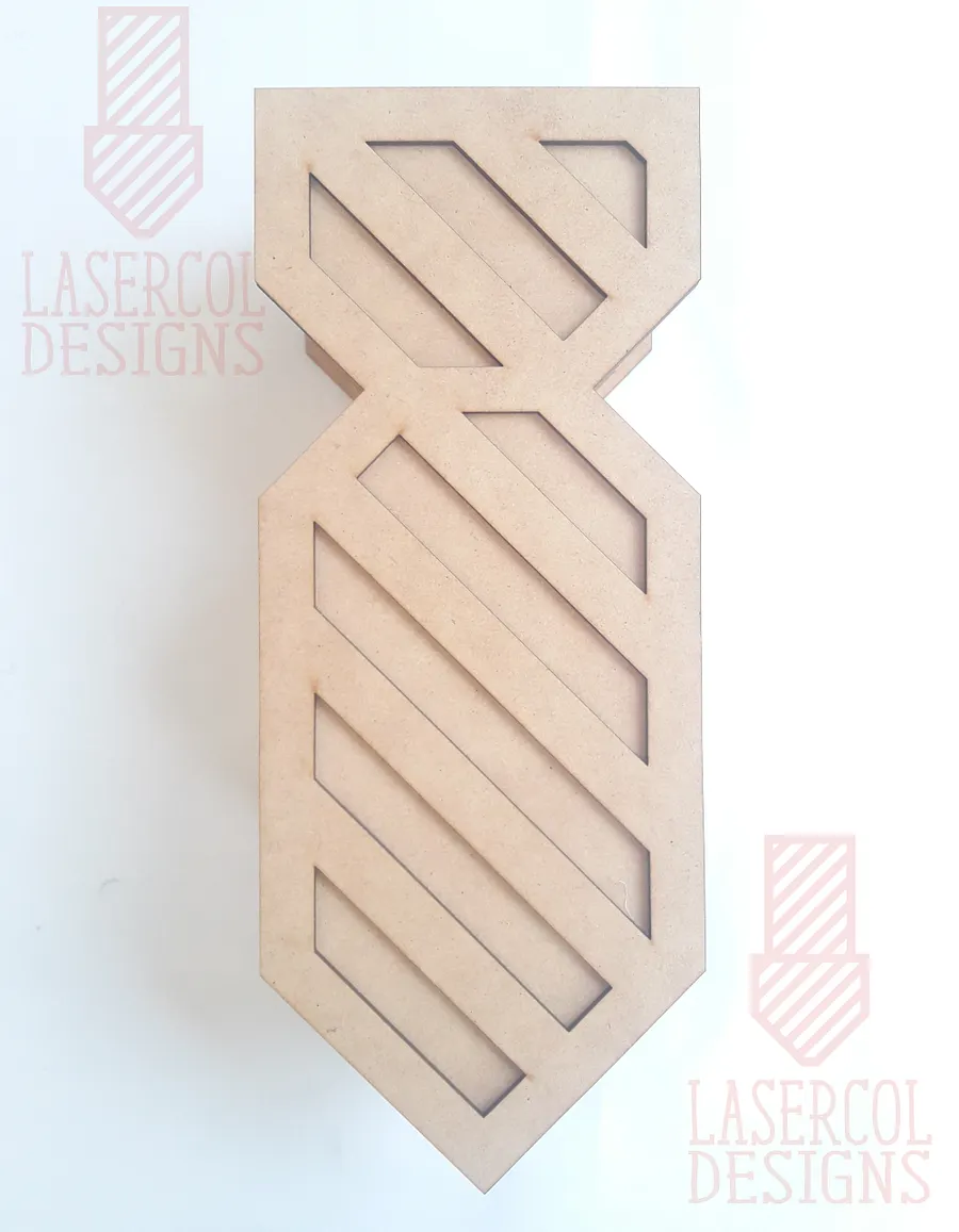 Tie Shaped Box - Laser Cut Files product image (4)