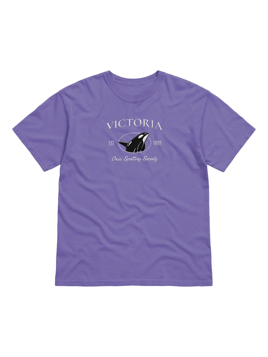 Victoria BC Orca Spotting Center Embroidery Tee product image (23)