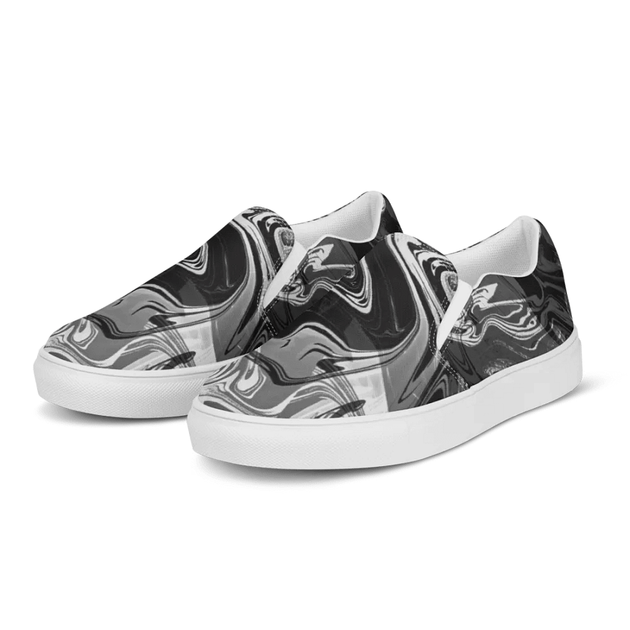 Fluid Chaos Men's Canvas Slip-On Shoes product image (5)