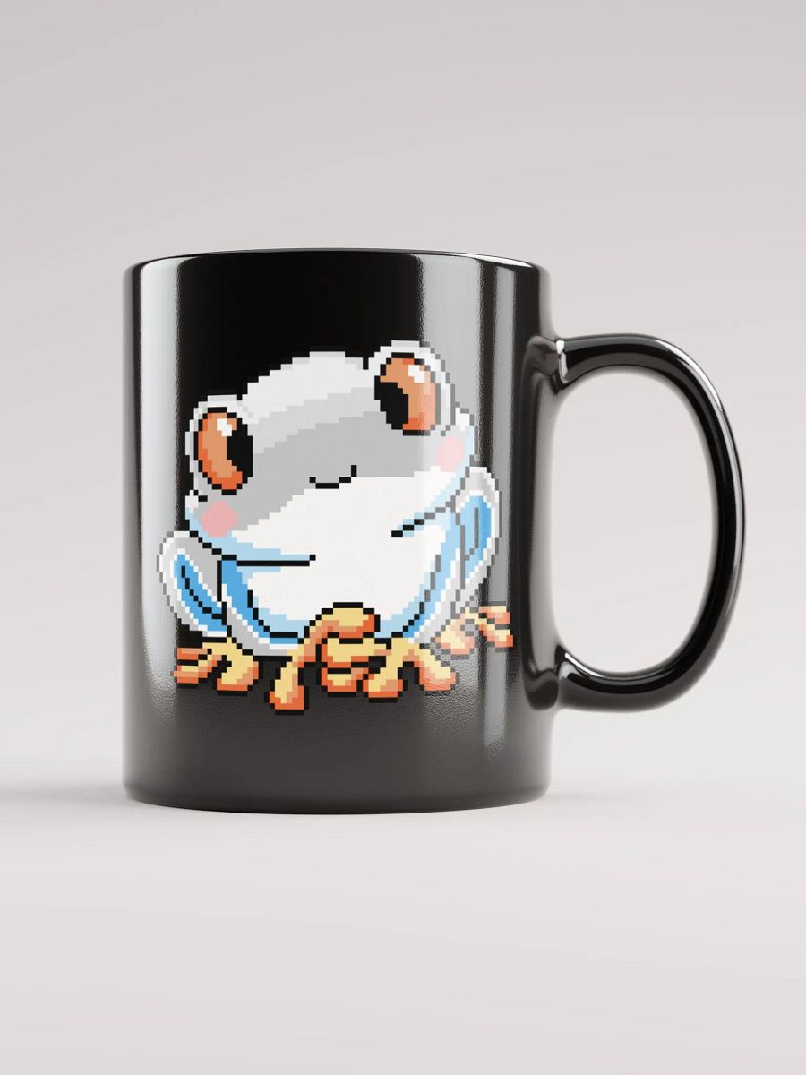 White Rip the Frog Black Glossy Mug product image (2)