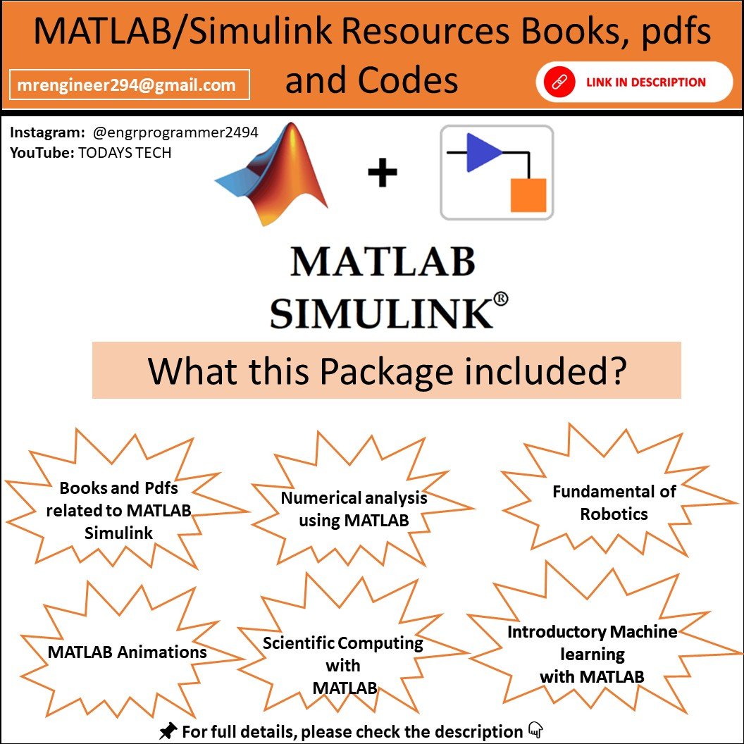 Ultimate Collection of MATLAB & Simulink Learning Books and Resources product image (1)