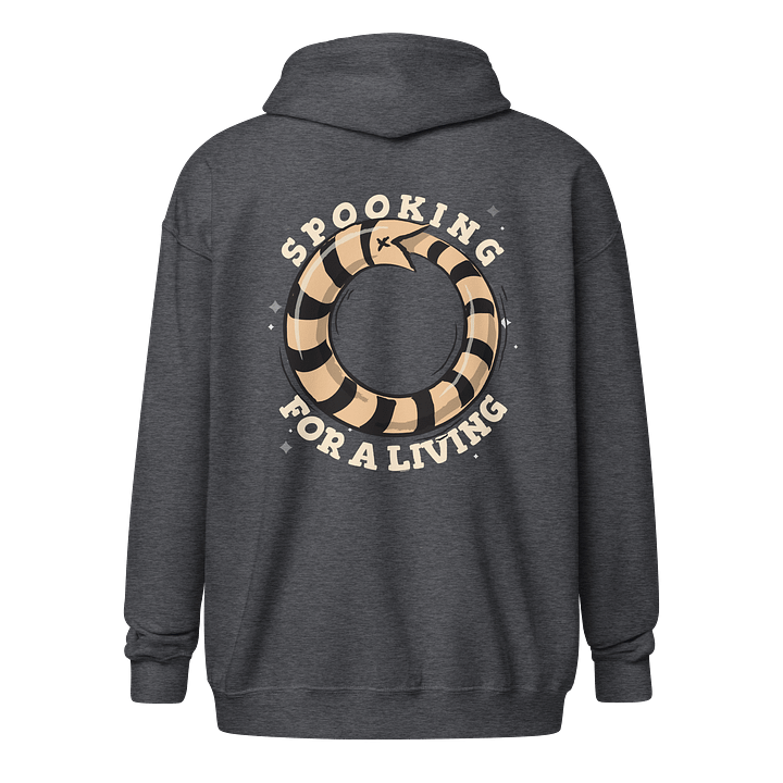 [UM Designs] Spooking For a Living - Unisex Zip Hoodie product image (2)
