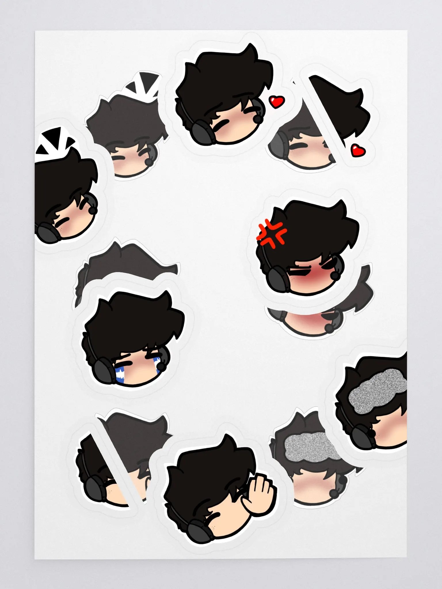 Mike's Sketchitorium Multi-Emote Sticker Sheet product image (3)
