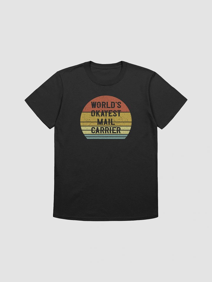 Retro 'World's Okayest Mail Carrier T-Shirt product image (2)
