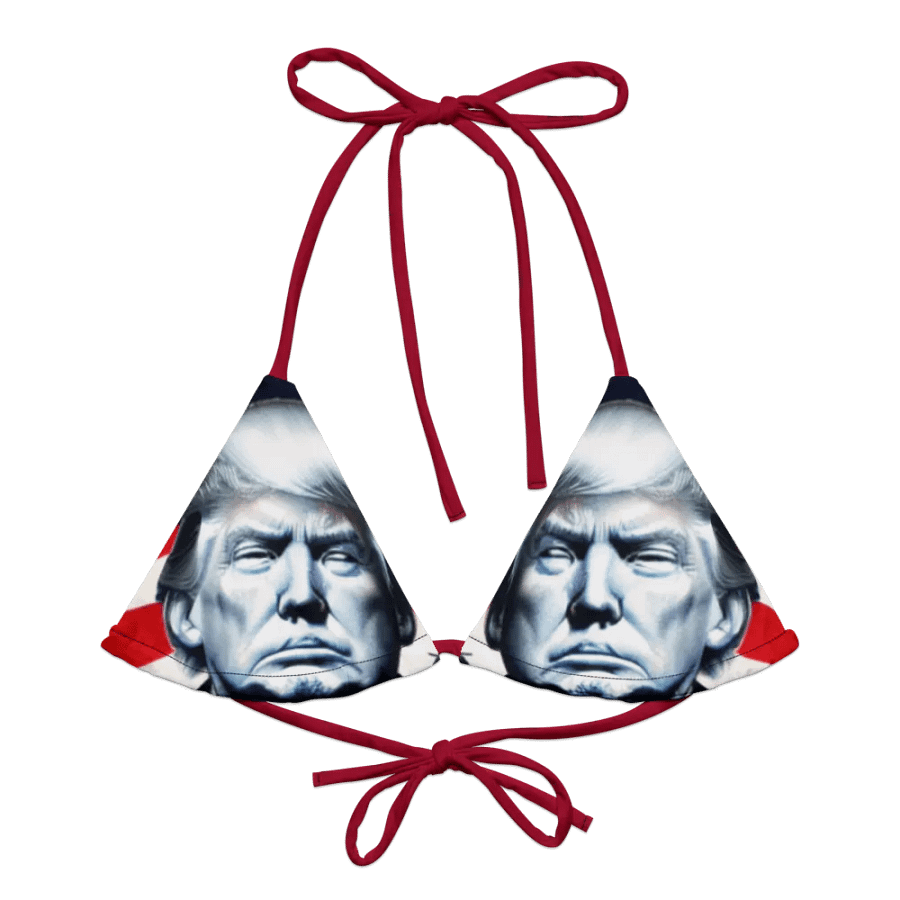 Patriotic Visionary All-Over Bikini Top product image (1)