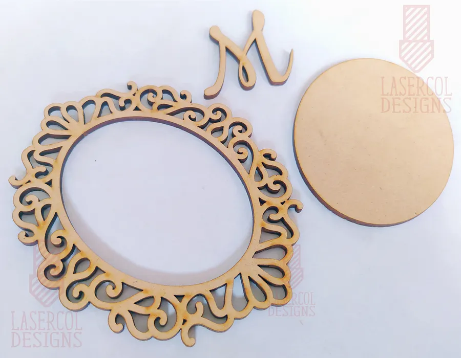 Oval Frames (Five Styles) - Laser Cut Files product image (10)