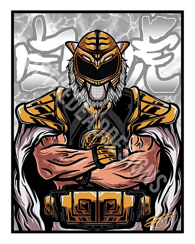 Tigre Blanco 
#graphicdesign #graphicillustration #illistration #digitalart #wrestlingart #prowrestling #indywrestling #indep...