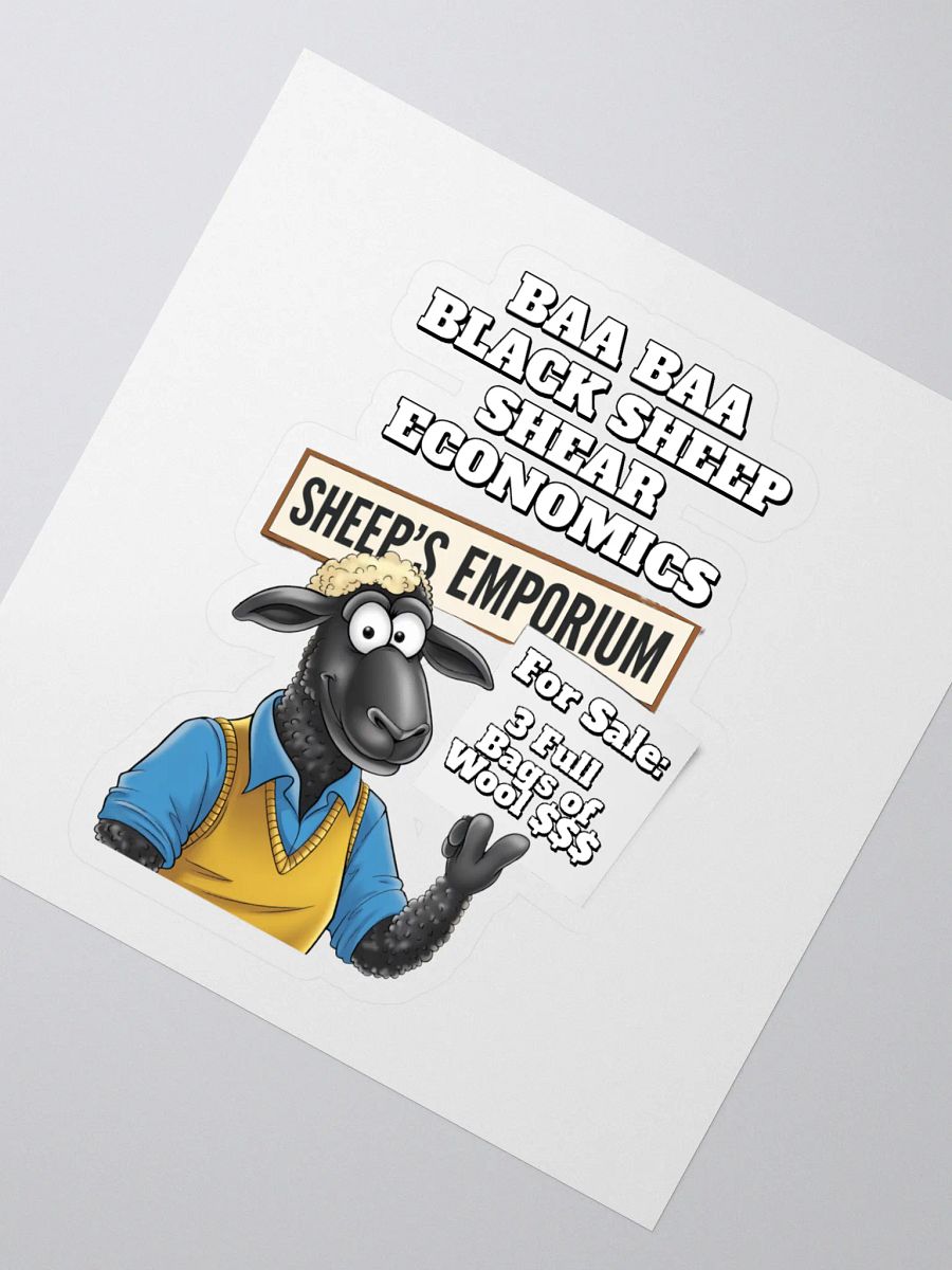 Baa Baa Black Sheep - The Entrepreneur - Funny Sticker product image (2)