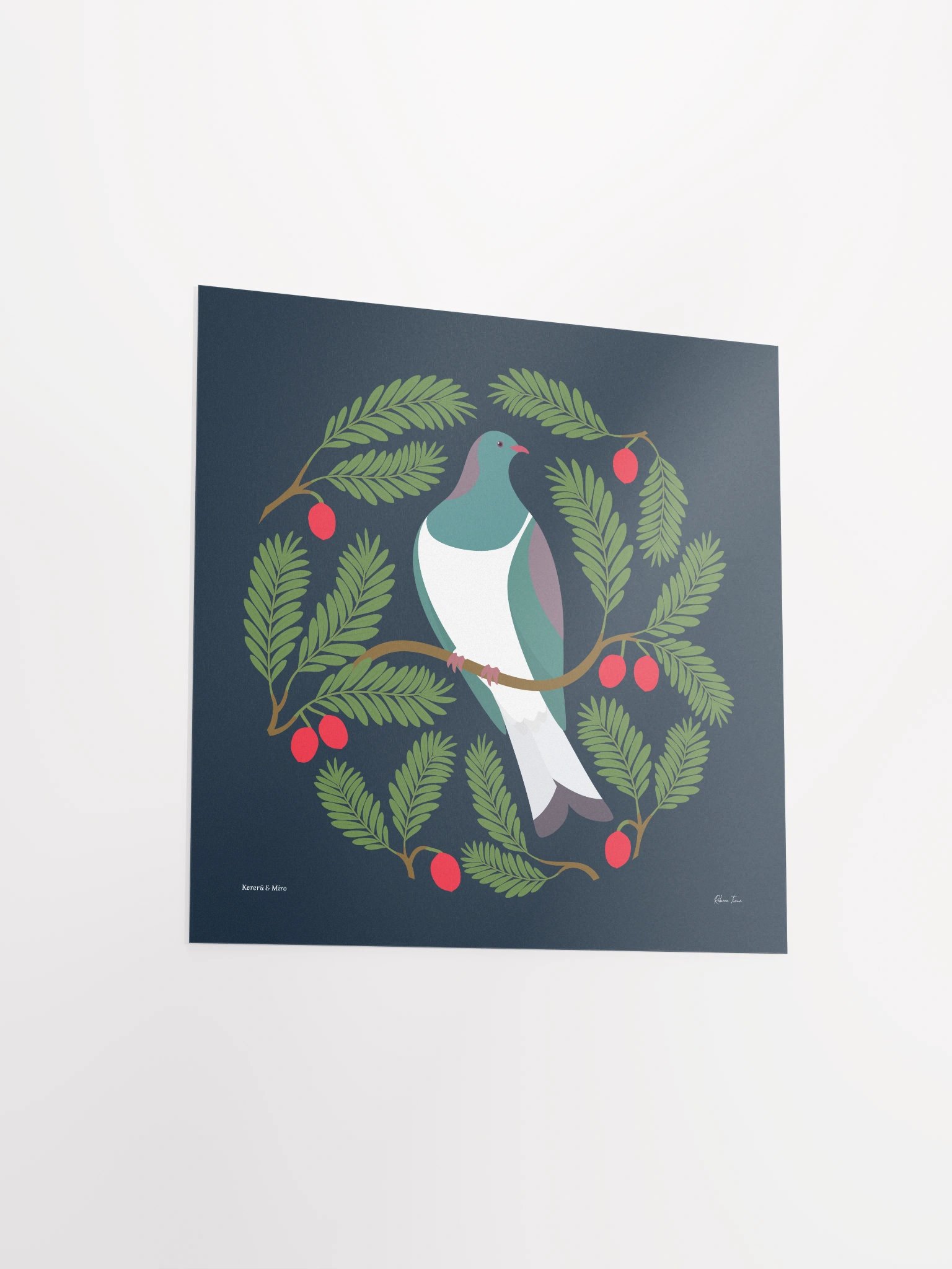 Kererū in Miro Unframed Wall Art product image (3)