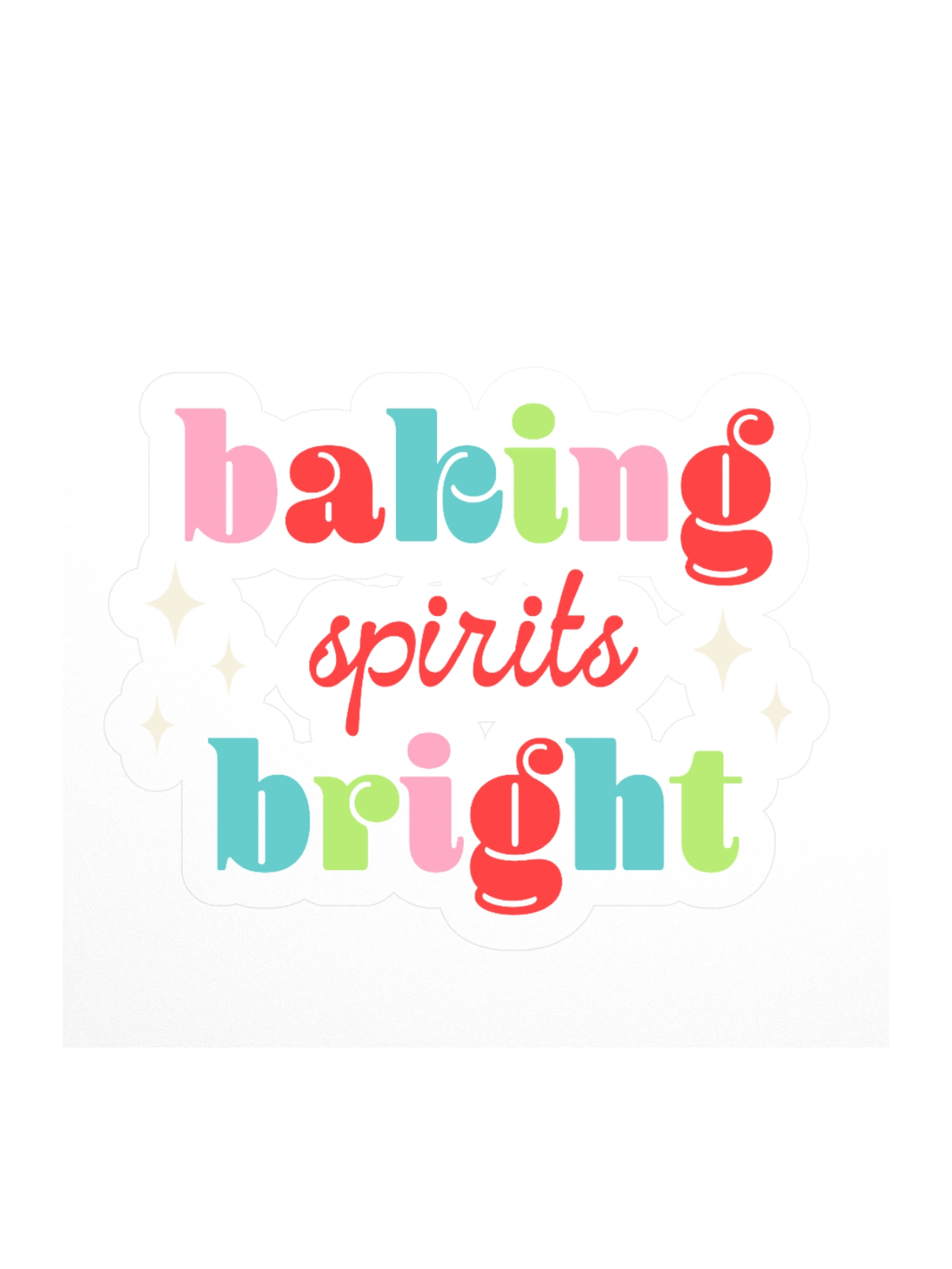 Baking Spirits Bright Sticker product image (1)