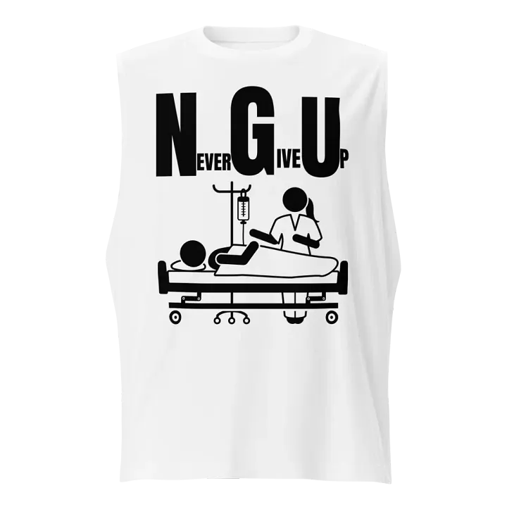 Never give up Supersoft Muscle Tank product image (1)