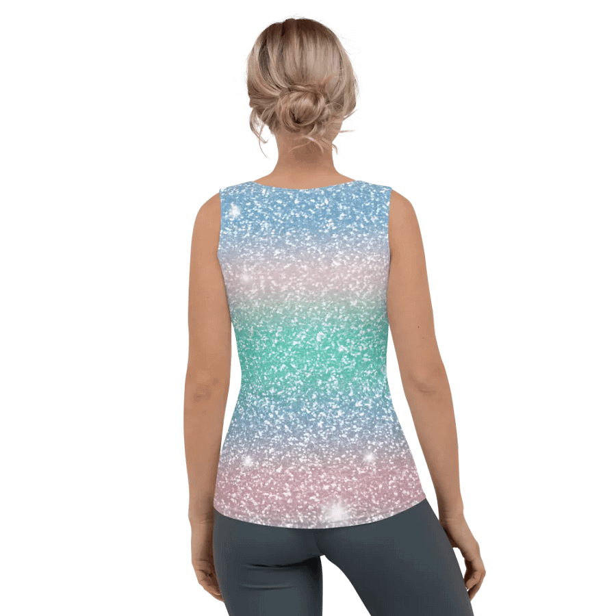 Glitter Unicorn Texture Design Tank Top (5) product image (4)