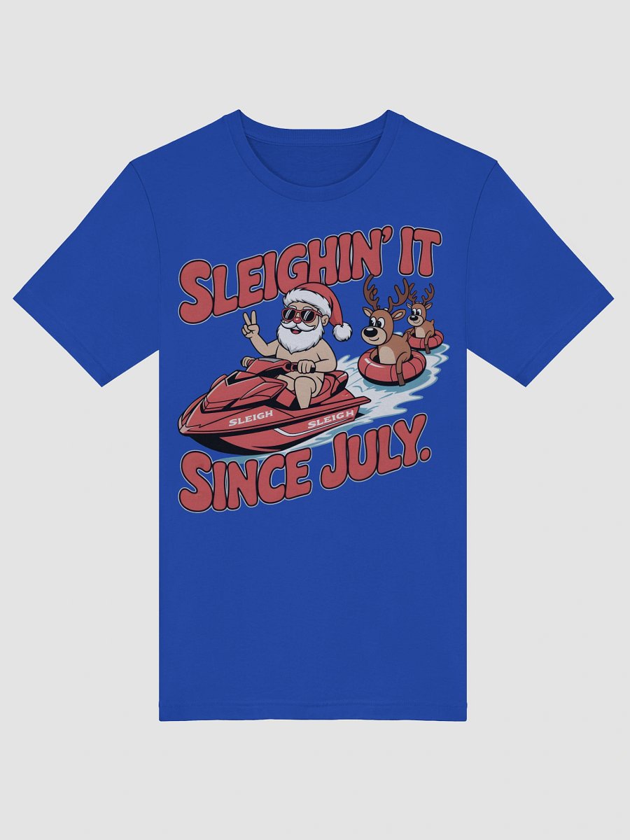 Santa Sleighin' Jet Ski T-Shirt product image (24)