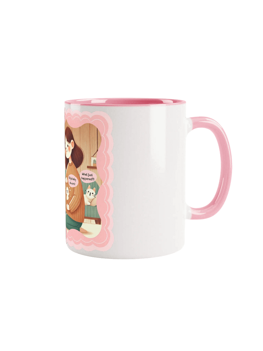 Ninja Baby at Work! Pregnancy Pink Mug product image (2)