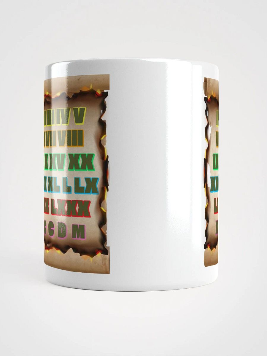 Roman Numeral Artistic Design White Mug product image (14)