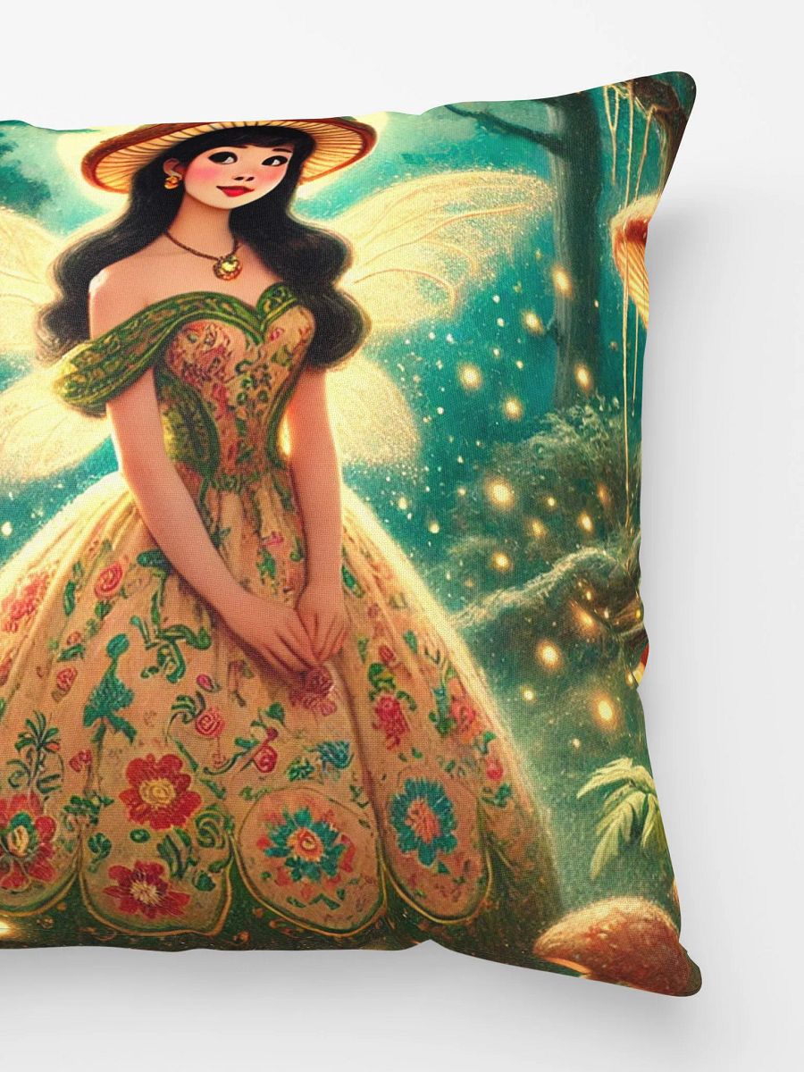 Mushroom Fairy in Enchanted Forest Pillow product image (3)