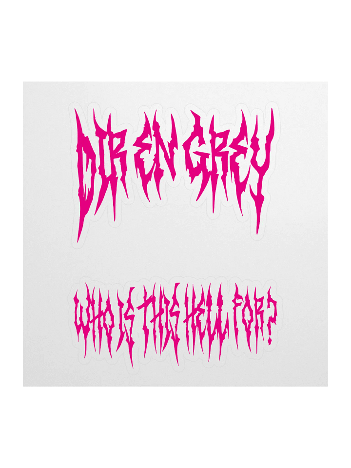 TOUR24 WHO IS THIS HELL FOR? Logo and Tour Title Sticker product image (1)